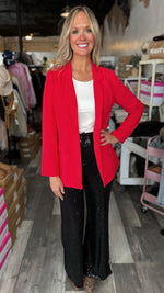 Classic Red Blazer