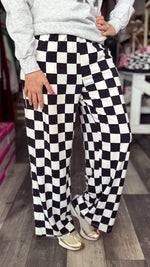 Black and White Checkered Pants