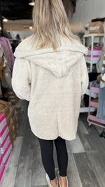 Cozy Sherpa Open Hooded Cardigan