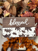 Fall Blessed Leaf Ornament