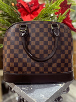 Brown Checkered Louis Vuitton Purse