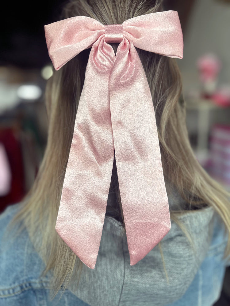 Satin Bow Clip