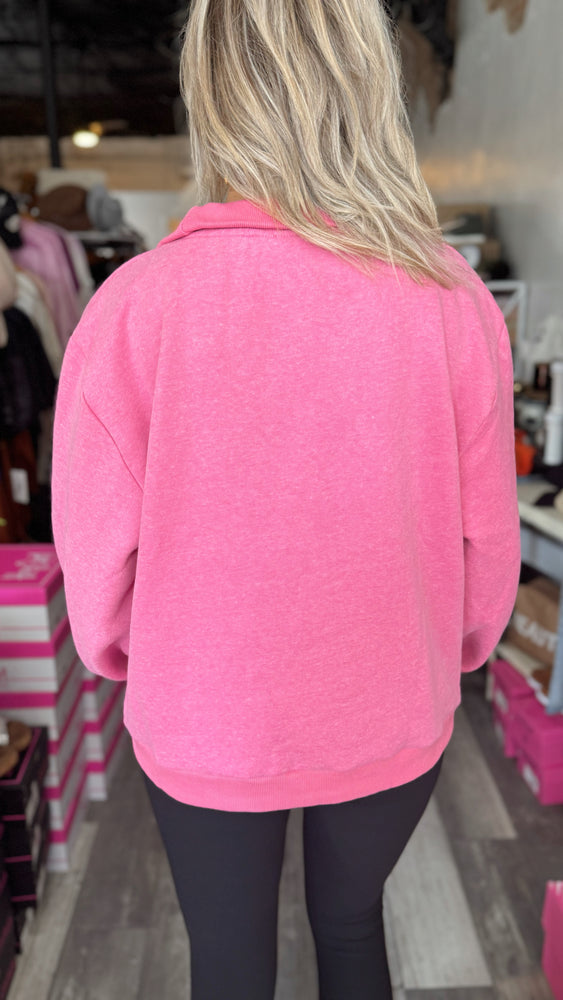 Long Sleeve Half Zip Sweatshirt Top