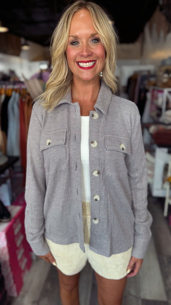 Button Down thermal Jacket