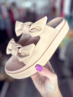Nude Lil Bit Knotty Sandal by HeyGirl Corkys