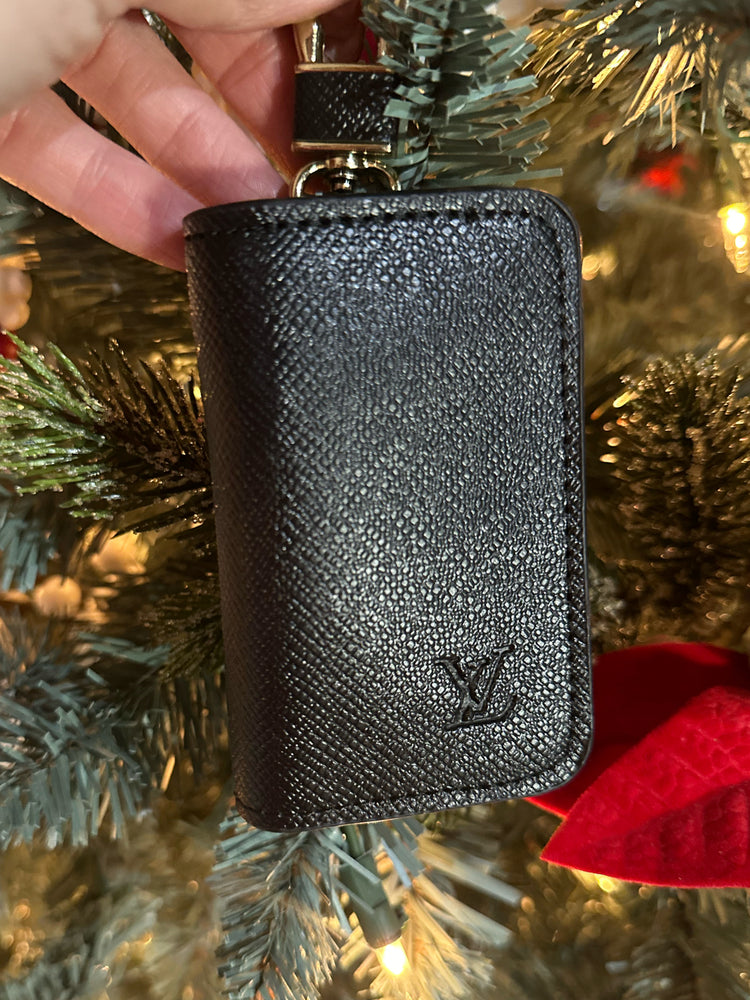 Black Louis Vuitton Key Ring Pouch