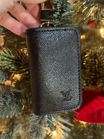 Black Louis Vuitton Key Ring Pouch