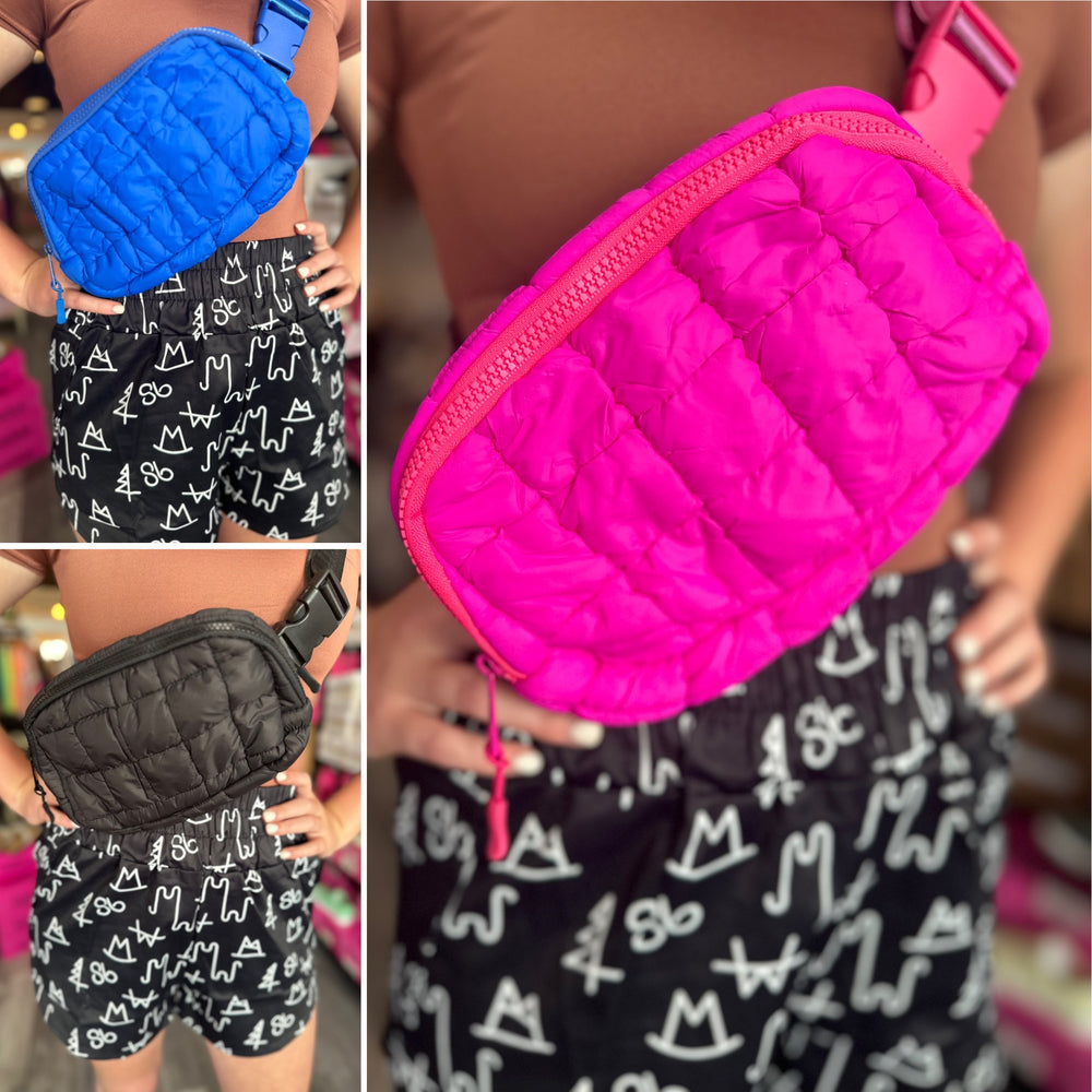 Quilted Puff Cross Body Bag