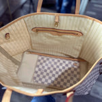 Large Grey and White Checkered Louis