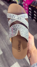 Silver Diamond Sparkler Wedge by Corkys’