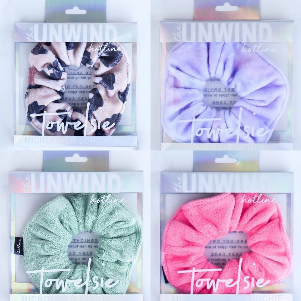 The Unwind Hotline Towelsie Microfiber Scrunchie