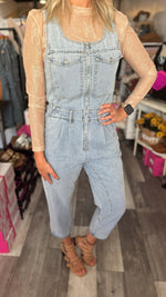 Denim Utility Overall Jumpsuit