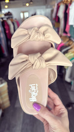 Nude Lil Bit Knotty Sandal by HeyGirl Corkys