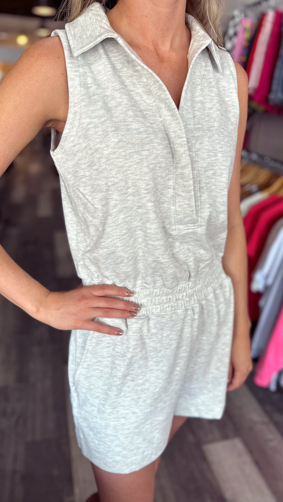 Heather Grey Athletic Romper
