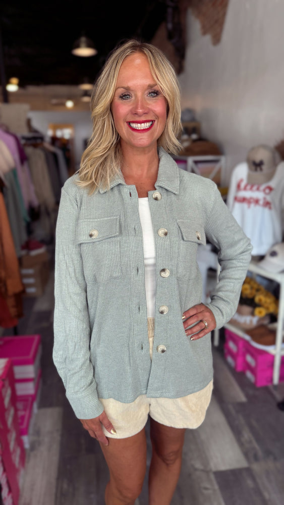 Button Down thermal Jacket