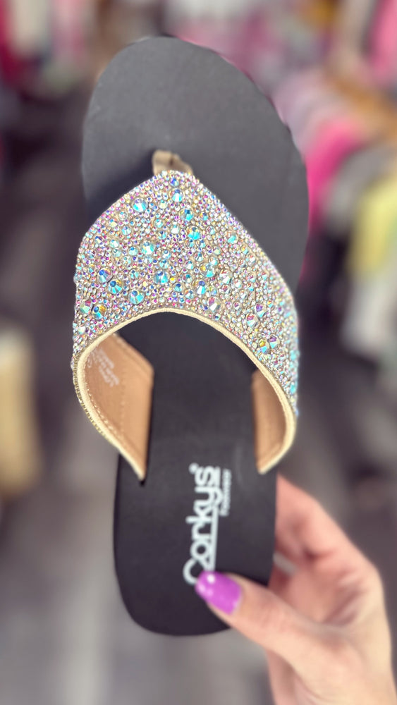 Rhinestone Long Time No Sea Sandals