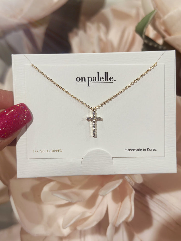 Dainty Gold Cross Necklace