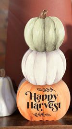 Happy Harvest Pumpkin Sign