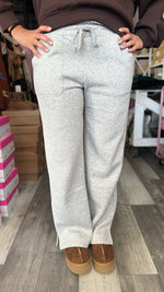 Heather Grey French Terry Straight Leg Pants