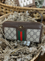 Gucci Green/Red Stripe Wallet