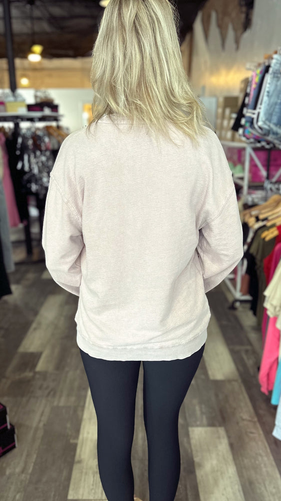 Dusty Pink Classic Crew Neck