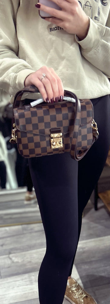 Brown Checkered Classic Louis