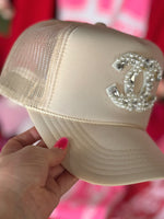 Cream Chanel Trucker Hat