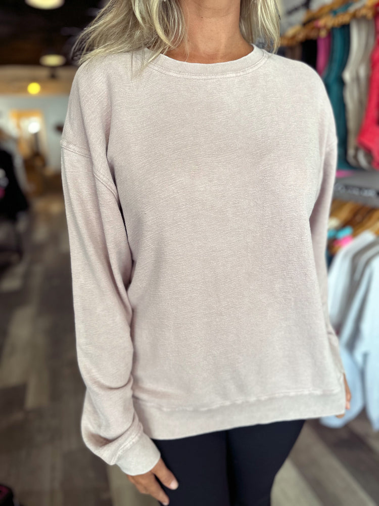 Dusty Pink Classic Crew Neck