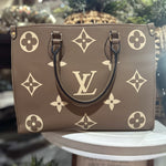 Louis Vuitton Beige And White Purse