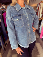 Sparkly Denim Shacket