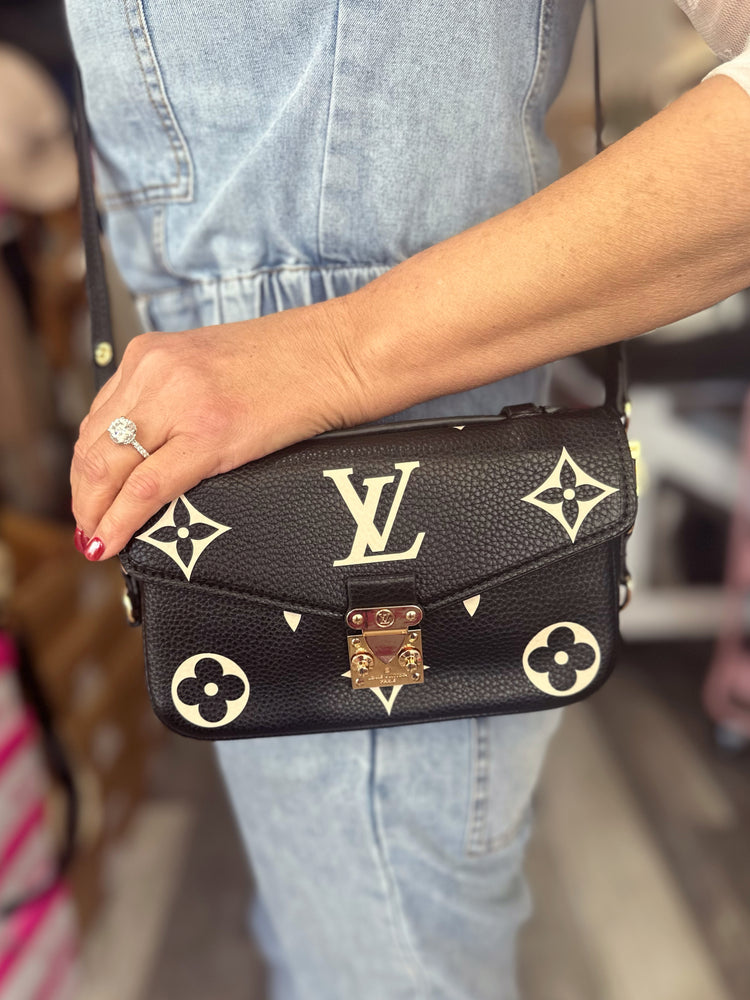 Black and White Louis Vuitton Crossbody