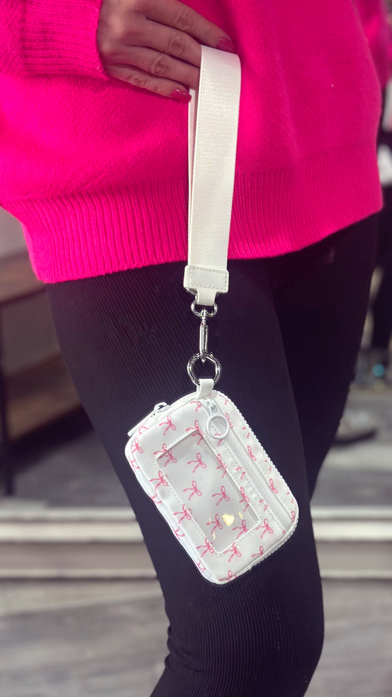 Bow Wristlet Pouch