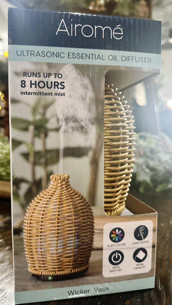 Wicker Ultrasonic Essential Oil Diffuser