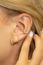 Shiny Gold Huggies Earrings