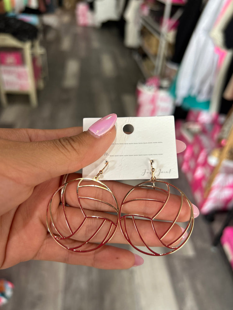 V-Ball Gold Earrings