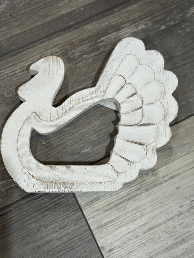 Cream Wood Turkey Block