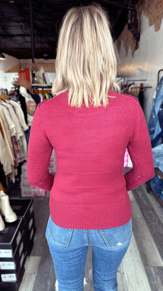 Wine Merritt Sweater