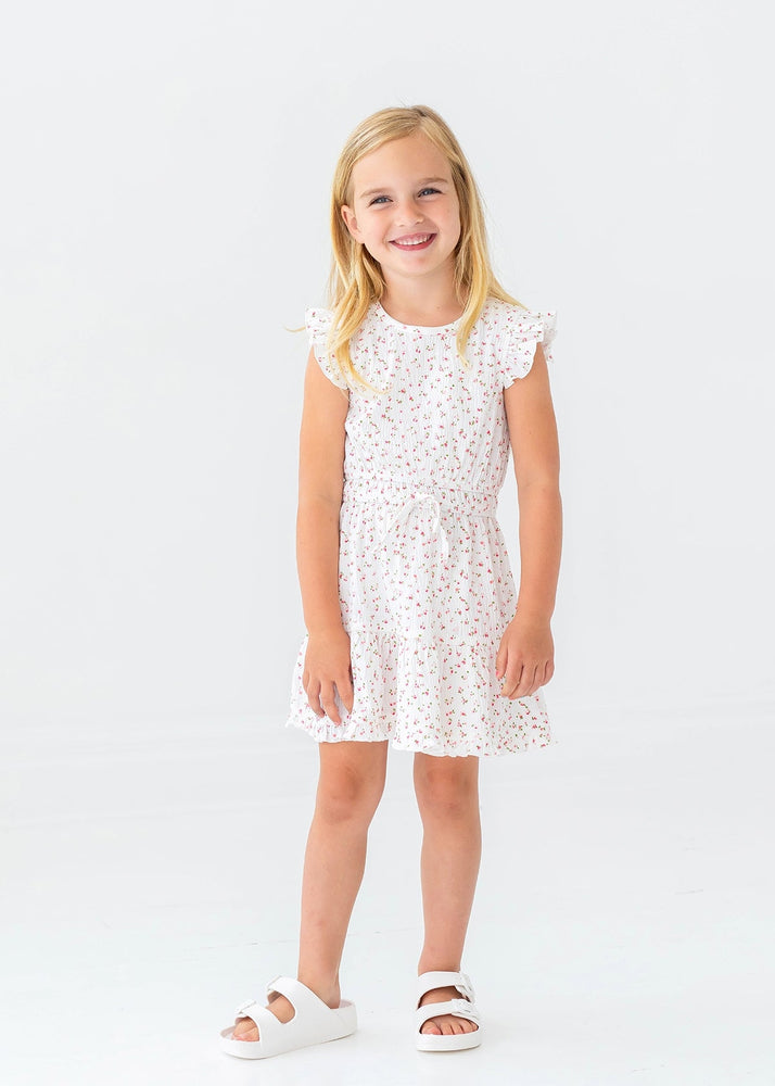 Little Girls Floral Picnic Dress