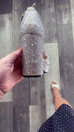 Clear Rhinestone Ambition Heel by Corky’s