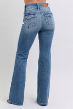 High Rise Flare Medium Wash Jean by Judy Blue
