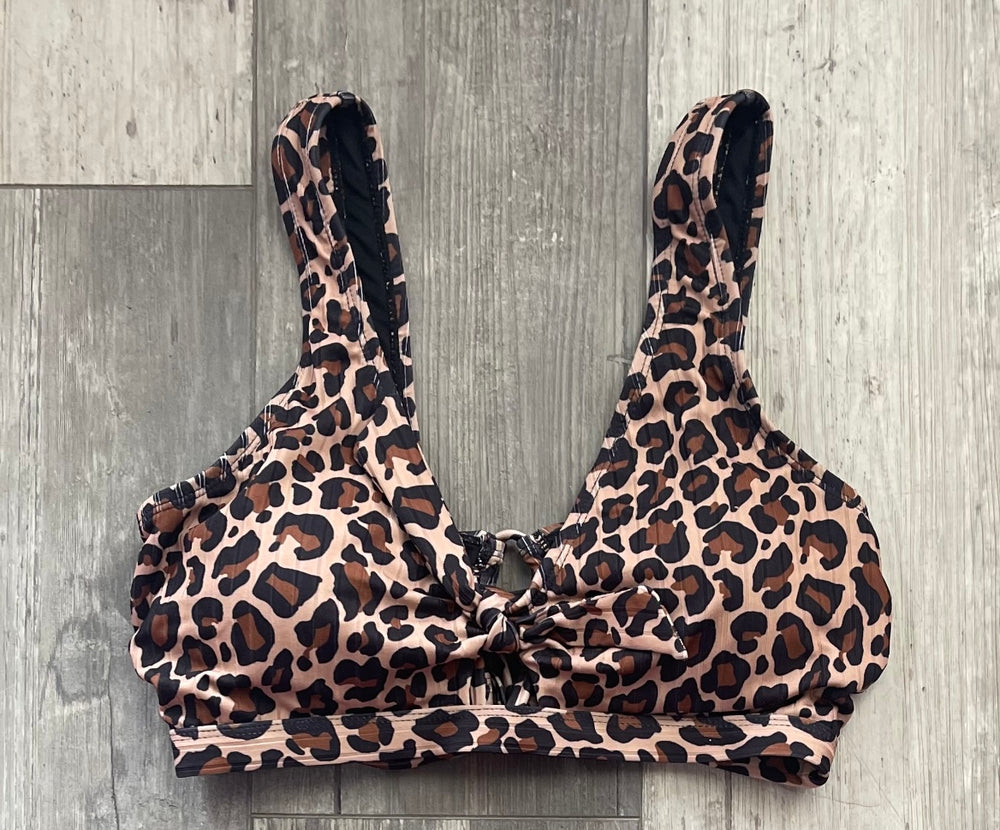 Leopard Triangle Swim Top
