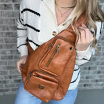 Brown Leather Sling Bag