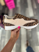 Your Welcome Leopard Tennis Shoes by Corkys