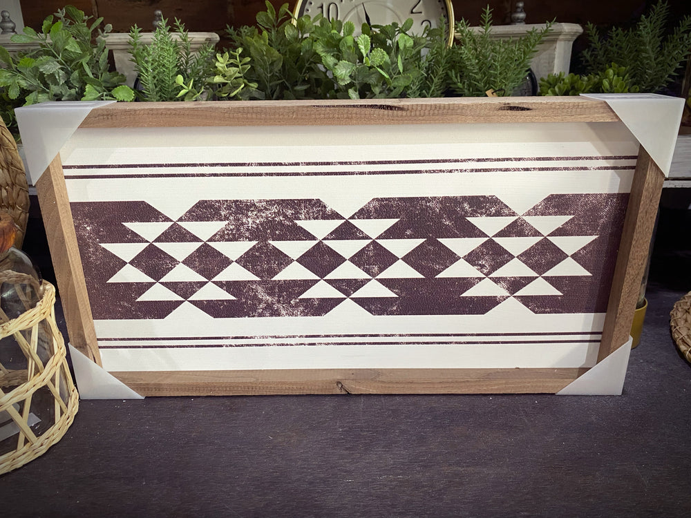 Pattern Tribal Brown Print