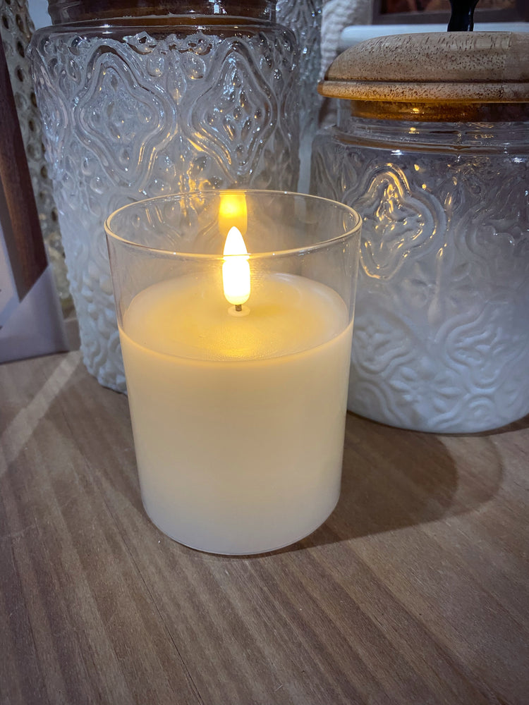 3”x4” Ivory Pillar Candle