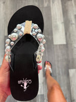 Pendent Clear Beaded Sandal