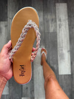 Corky Diamond Braided Flip Flops