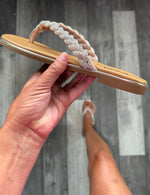 Corky Diamond Braided Flip Flops