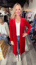 Red Velvet Duster