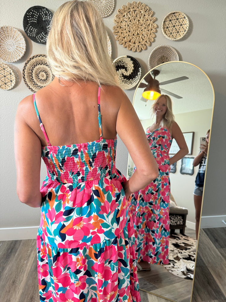 Floral Print Maxi Dress